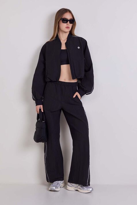 Crinkle Nylon Track Jacket Wordmark LULULEMON